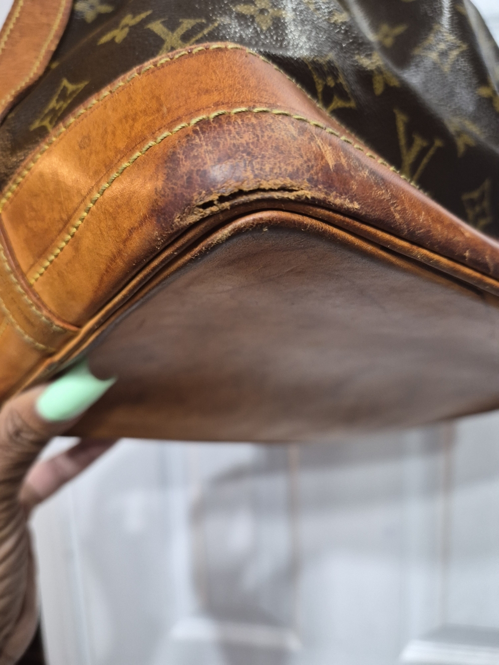 Louis Vuitton Brown Monogram Canvas Drawstring Bucket Bag - Picture 4 of 8